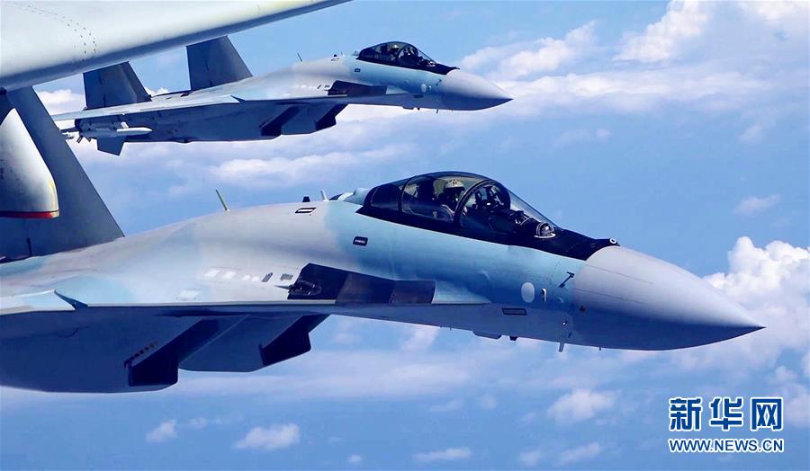 （圖文互動）（2）空軍發(fā)布宣傳片展現(xiàn)殲-20、蘇-35、轟-6K海上新航跡