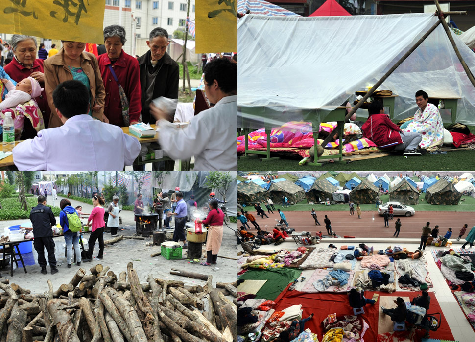 攜手面對暫時的困難—雅安地震部分災(zāi)民安置點實況