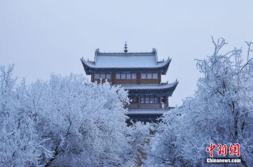 資料圖：小寒時節(jié)，甘肅嘉峪關市迎來了一場大雪。師永紅 攝