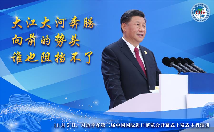 （圖表·海報）[第二屆進(jìn)博會]習(xí)近平在第二屆中國國際進(jìn)口博覽會開幕式上發(fā)表主旨演講（2）