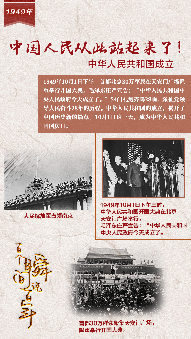 1949，中國(guó)人民從此站起來(lái)了！