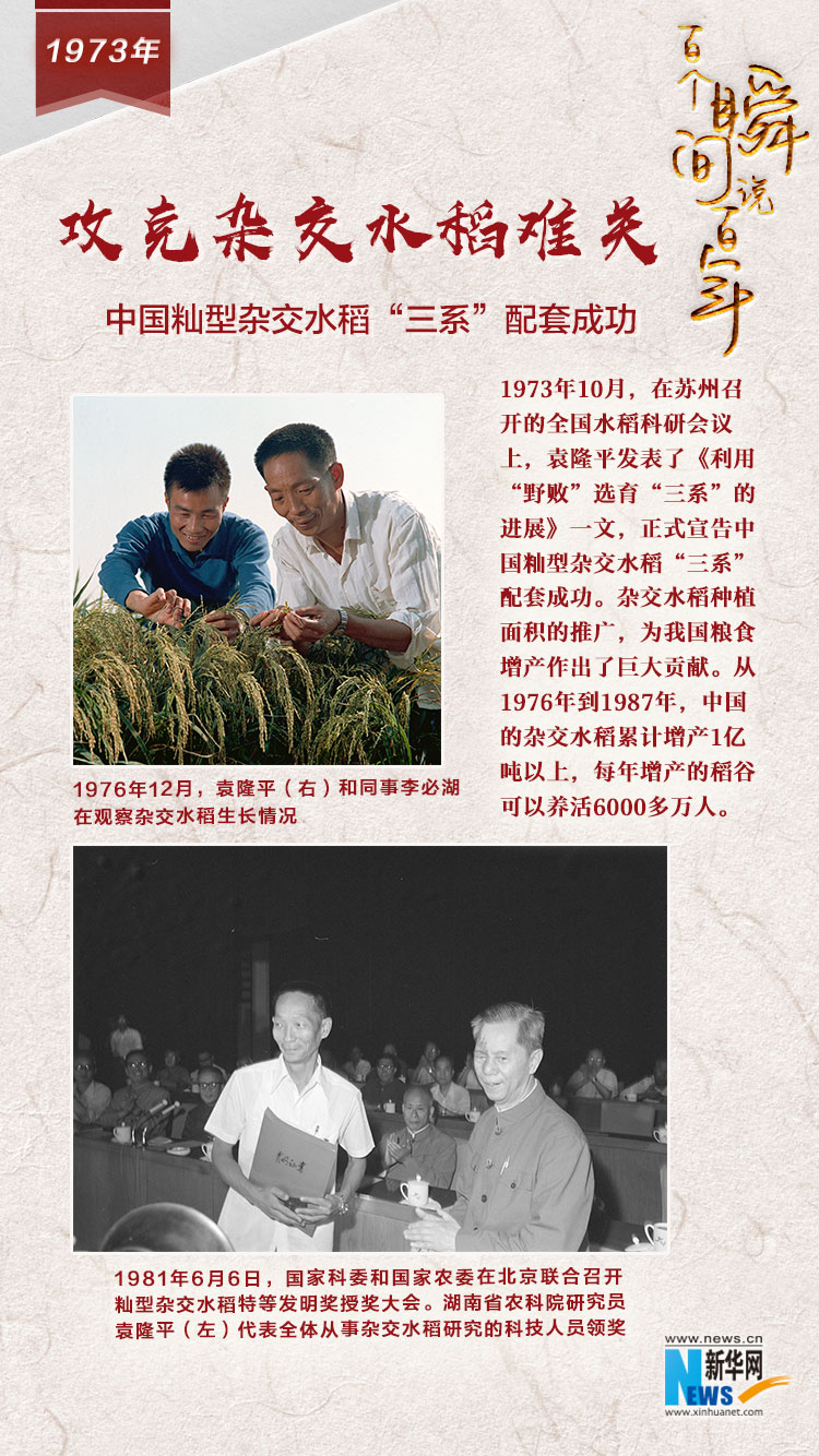 1973，攻克雜交水稻難關(guān)