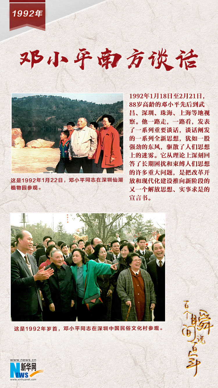 1992，鄧小平南方談話(huà)