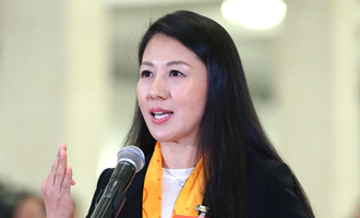 全國政協(xié)委員楊揚(yáng)在&ldquo;委員通道&rdquo;接受采訪