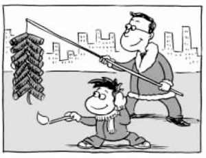 春節(jié)若遇霧霾，煙花怎么放？