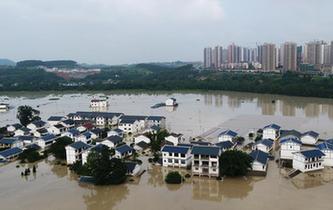 重慶長江、嘉陵江、涪江洪水過境