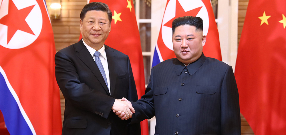 習(xí)近平同朝鮮勞動黨委員長、國務(wù)委員會委員長金正恩舉行會談