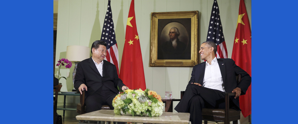 2013年6月，習近平與美國總統(tǒng)奧巴馬共同會見記者